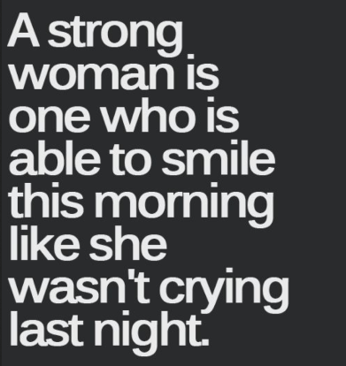 a strong woman this is NOT